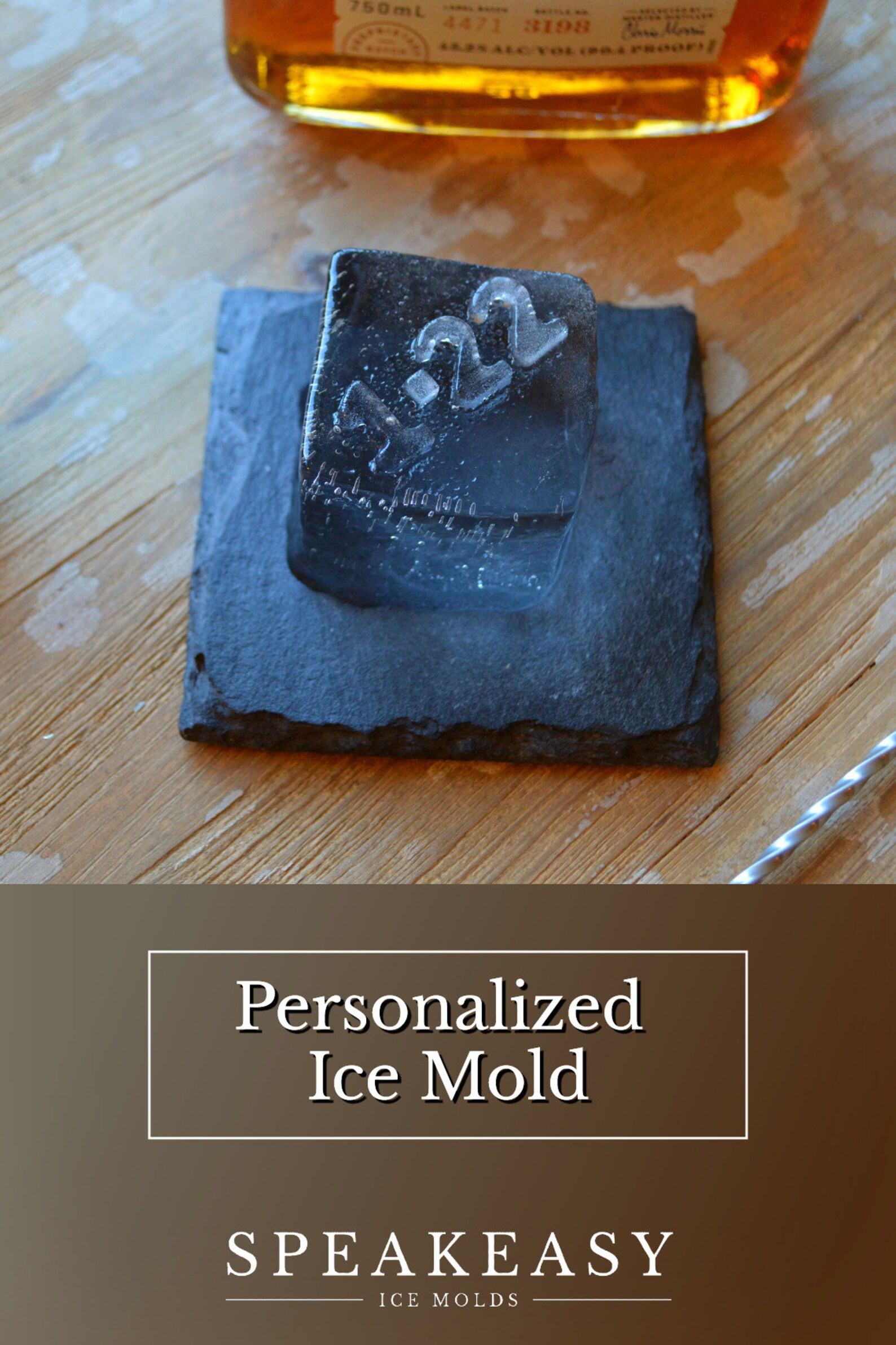 Custom Ice Mold Letter Ice Cubes Monogram Ice Mold Etsy