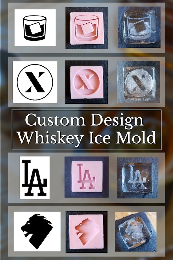 Custom Design Whiskey Ice Mold, Ice Cubes Based on Your Image, Logo Ice  Cubes, Custom Image Silicone Ice Mold, Personalized Logo Whiskey Ice 
