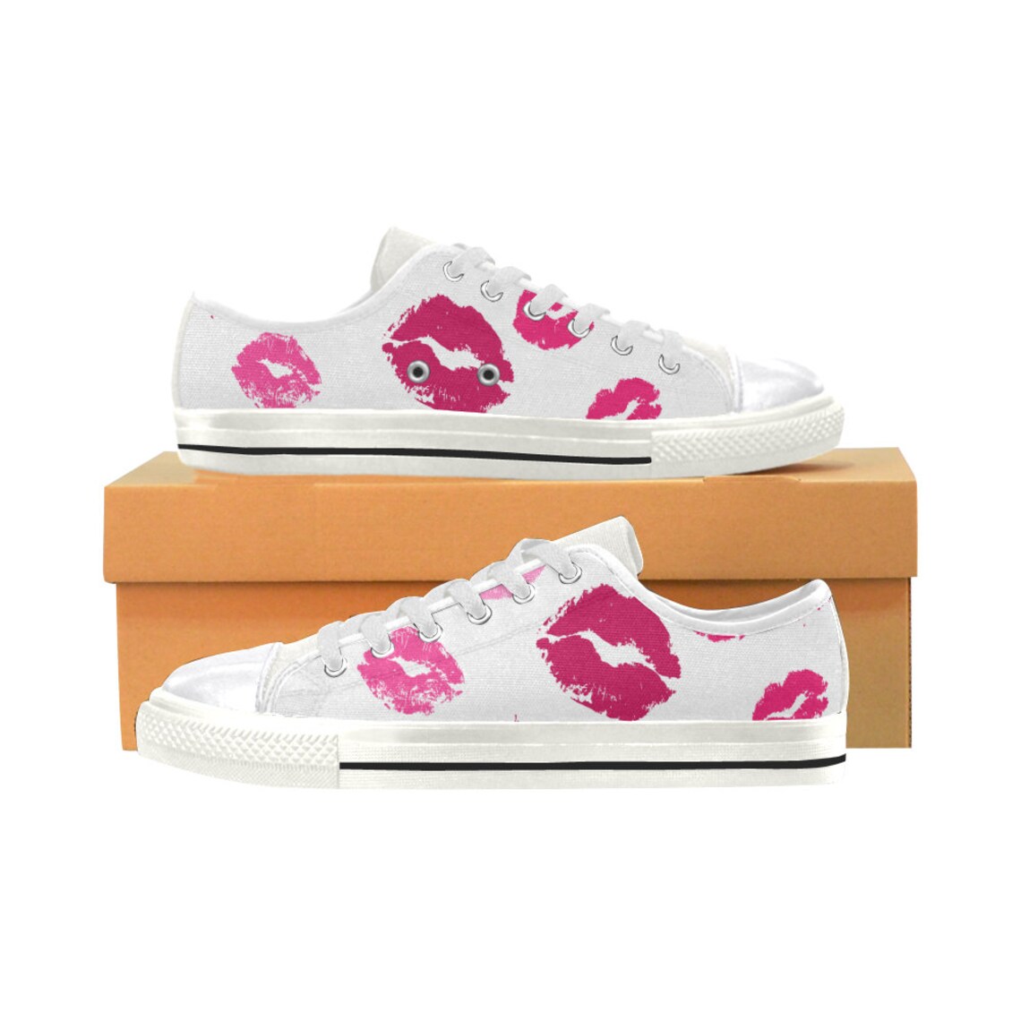 converse with red lips
