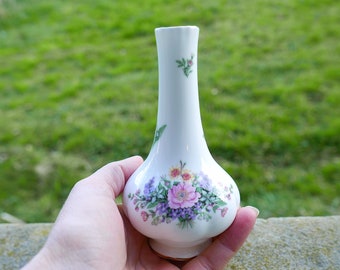 Royal Albert Fragrant Flowers Mini Vase - Mid Century Vase - Vintage Floral Vase - Porcelain Vase - Cottagecore Home Decor  Cottagecore Vase