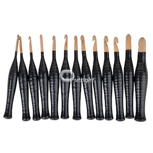 Handmade Wooden Crochet Hooks and Crochet Holder Crochet Hooks Organizer Crafts Organizer Sewing Supplies Storage Various Sizes hooks