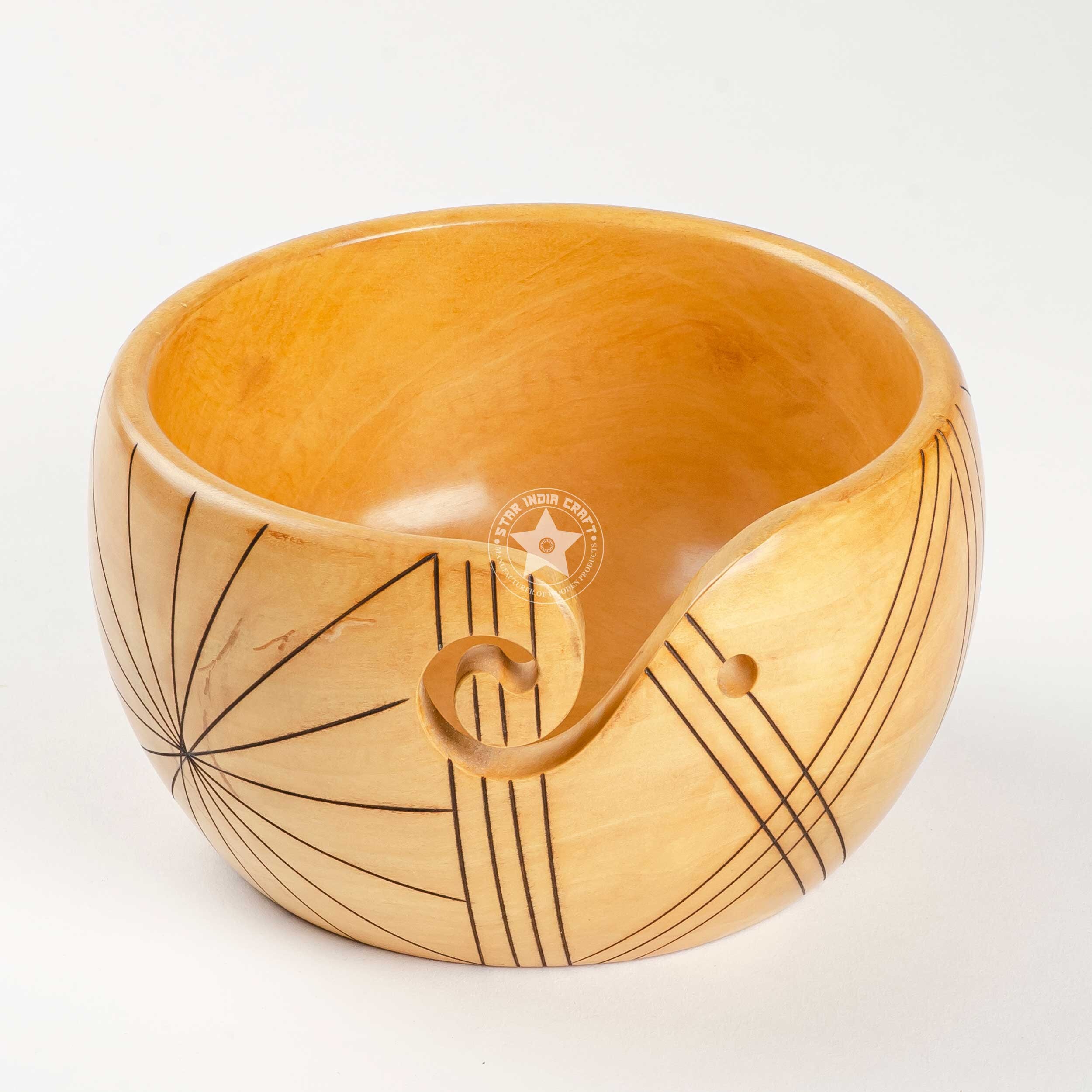 Handmade Wooden Yarn Bowl for Knitting Crocheting Rosewood Etsy