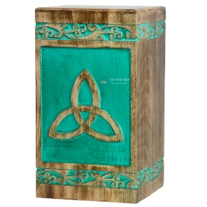Rosewood Tree of Life Cremation Urn for Human Ashes - Wooden Box Urn for Pets - Handmade Adult Funeral Urns - Personalized Pet Urn