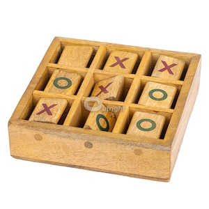 Tic Tac Toe Tabletop Game Set - XOX game for kids, Tic Tac Toe game for kids, handcrafted wooden Tic Tac Toe, coffee table game, Crossnought