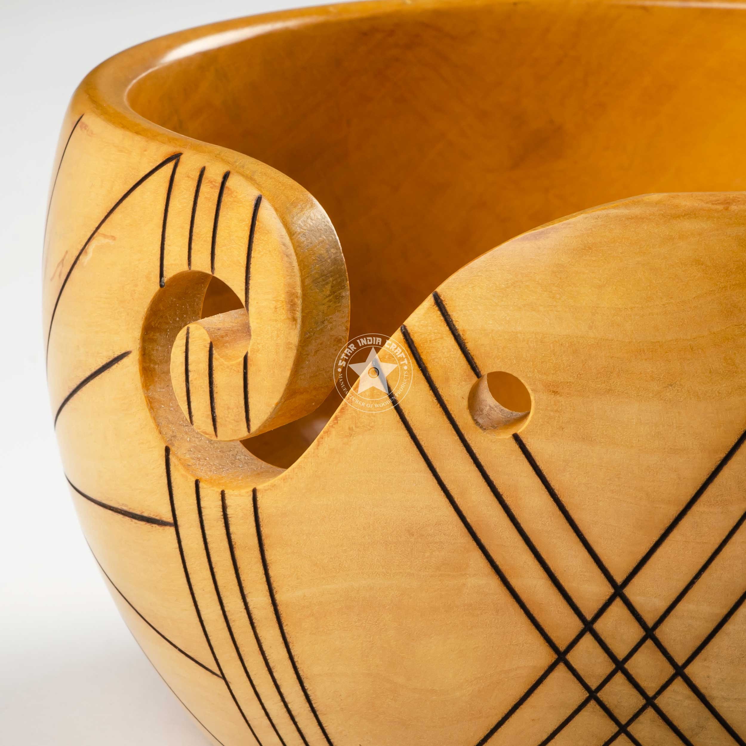 Handmade Wooden Yarn Bowl for Knitting Crocheting Rosewood Etsy