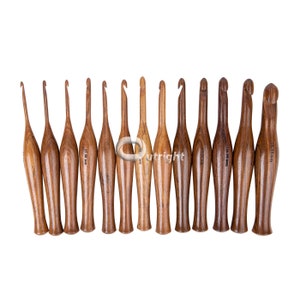 Handmade Wooden Crochet Hooks and Crochet Holder Crochet Hooks Organizer Crafts Organizer Sewing Supplies Storage Various Sizes hooks
