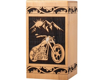 Urna funeraria de palisandro para adultos para cenizas humanas, recuerdo funerario de madera, regalo personalizado grabado