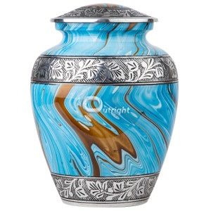 Handmade Cremation Urn for Human Ashes - Urn for Ashes Large - Personalized Funeral Burial Urn for Ashes Handcrafted - Urn for Dogs Ashes