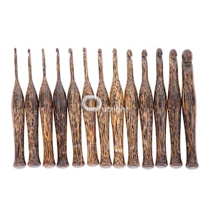 Handmade Wooden Crochet Hooks and Crochet Holder Crochet Hooks Organizer Crafts Organizer Sewing Supplies Storage Various Sizes hooks