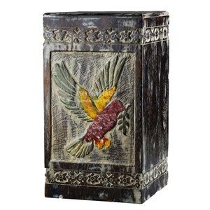 Rosewood Tree of Life Cremation Urn for Human Ashes - Wooden Box Urn for Pets - Handmade Adult Funeral Urns - Personalized Pet Urn