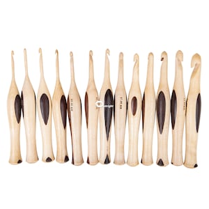 Handmade Wooden Crochet Hooks and Crochet Holder Crochet Hooks Organizer Crafts Organizer Sewing Supplies Storage Various Sizes hooks