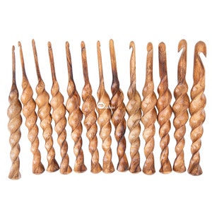 Handmade Wooden Crochet Hooks and Crochet Holder Crochet Hooks Organizer Crafts Organizer Sewing Supplies Storage Various Sizes hooks