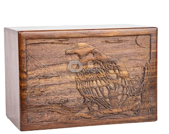 Wood Urn for Human Ashes Personalized Engraved Rosewood Tree of Life Cremation Memorial Keepsake