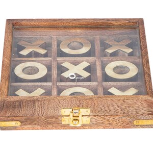 Tic Tac Toe Tabletop Game Set - XOX game for kids, Tic Tac Toe game for kids, handcrafted wooden Tic Tac Toe, coffee table game, Crossnought
