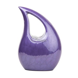 Handcrafted TearDrop Urn for Human Ashes Adult - Small Keepsake Funeral Cremation Urn for Pet - Dogs Cats - Affordable Urn for Ashes