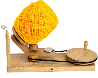 Handmade Premium Crafted YARN WINDER for Knitting & Crocheting - Center Pull Ball Yarn Swift