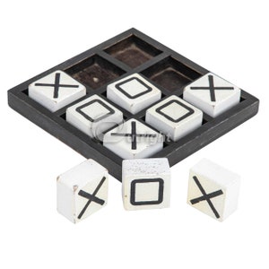 Tic Tac Toe Tabletop Game Set - XOX game for kids, Tic Tac Toe game for kids, handcrafted wooden Tic Tac Toe, coffee table game, Crossnought