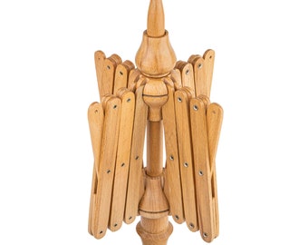 Enrollador de hilo de madera hecho a mano - Enrollador de hilo de palisandro para tejer, regalo para artesanos