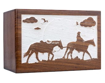 Wooden Rosewood Cremation Urn for Human Ashes, Tree of Life Adult Memorial Keepsake Engraved
