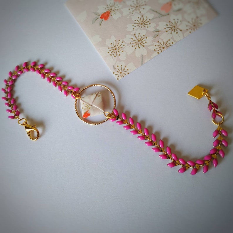 Boho Jewelry Origami bracelet Woman/'s Birthday Gift Square Collection Costume Jewelry Mother/'s Day Fancy Bracelet