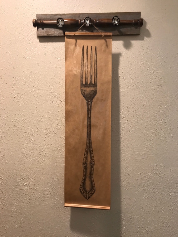 Fork Stamp Wall Art