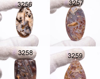 Turkish Stick Agate Cabochon For jewelry making Large Freeform Cabochon