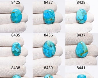 Blauw turkoois, losse ontwerper turkoois kristal, handgemaakte losse turkoois edelsteen voor het maken van sieraden, handgemaakte geboortesteen kristal