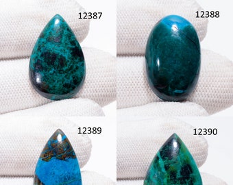 Chrysocolla Gemstone, Natural Chrysocolla Cabochon, AAA+ Quality Gemstone, Loose Chrysocolla Gemstone, Rare Chrysocolla Stone For Jewelry