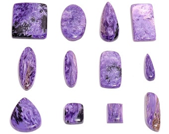 Natural Charorite Gemstone-Purple Charorite Rectangle Cabochon 51Cts,Loose Gemstone,Charorite Gemstone,Charorite Cabochon,Jewellery Making