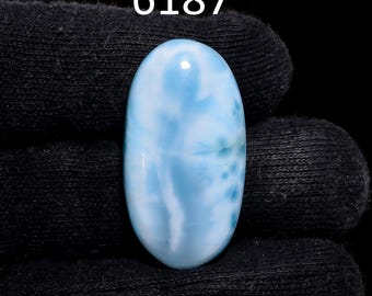 Natural Larimar Gemstone, Dominican Pectolite Loose Bulk Lot, Jewelry Making Supply