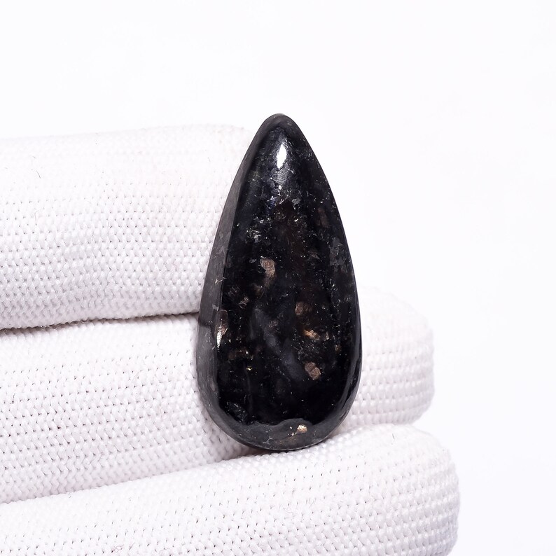 Golden Nuummite For Jewelry Making Supply Mix Shape Golden Natural Nuummite Loose Gemstone Cabochon Golden Nuummite Gemstone