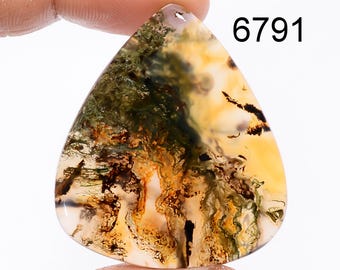 Natuurlijke Montana agaat hanger cabochon, veelkleurige edelsteen voor sieraden