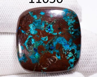 Natural Azurite Cabochon Gemstone, Loose Azurite Crystal, Jewelry Making