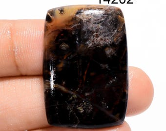 Pilbara Jasper Cabochon Gemstone, Natural Cherry Creek Jasper (33X22X5 mm, 39 Cts)
