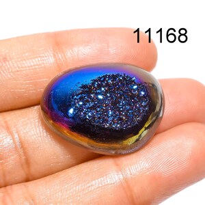 Titanium Druzy Gemstone cabochons,  Top Quality Titanium Druzy, Loose Gemstone For Jewelry Making Supplies, Handmade Titanium Druzy