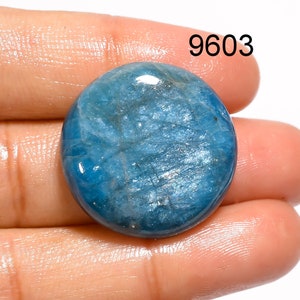 Neon Blue Apatite Gemstone, Natural Neon Apatite Cabochon, Loose Gemstone Pendant For Jewelry Making Supply, Gift For Her, Christmas Gift