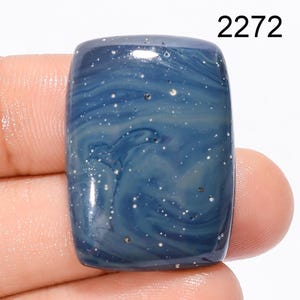 Natural Sieber Agate Gemstone Cabochons, Loose Designer Agate Crystal Gemstone, Blue Sieber Agate Gemstone For Pendent Jewelry making supply