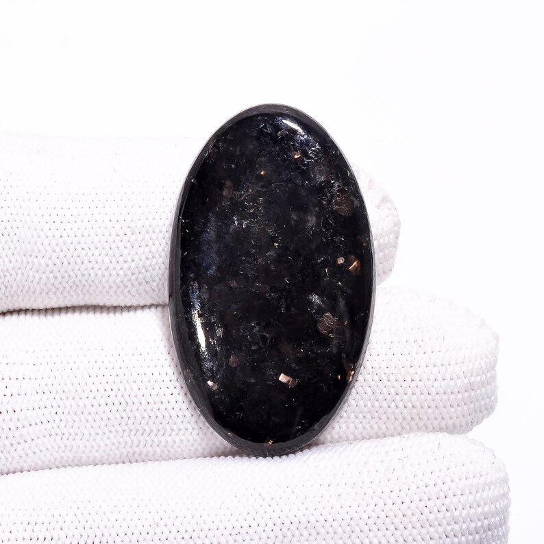 Golden Nuummite For Jewelry Making Supply Mix Shape Golden Natural Nuummite Loose Gemstone Cabochon Golden Nuummite Gemstone