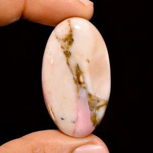 Natürlicher rosa Opal Cabochon, ovale Form Opal Edelstein, Designer Kristall Edelstein, natürlicher Edelstein Anhänger für die Schmuckherstellung Versorgung