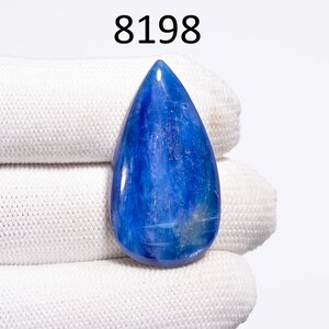Natural Blue Kyanite Gemstone Cabochon, Pear Shape Blue Kyanite Gemstone, Loose Designer Kyanite Gemstone Cabochon For Jewelry Making Supply