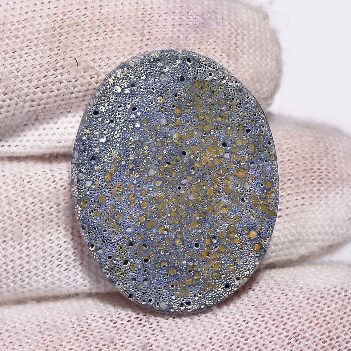 Blue Coral Gemstone 15 Cts Oval Shape Rare Blue Coral Etsy