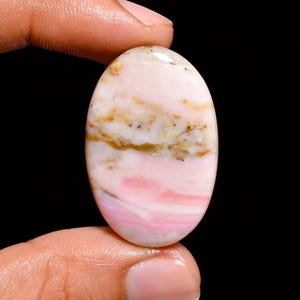 Natürlicher rosa Opal Cabochon, ovale Form Opal Edelstein, Designer Kristall Edelstein, natürlicher Edelstein Anhänger für die Schmuckherstellung Versorgung