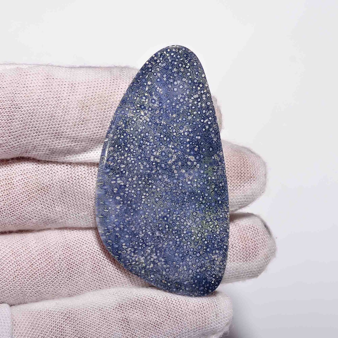 Blue Coral Gemstone 46.5 Cts Fancy Shape Rare Blue Coral Etsy
