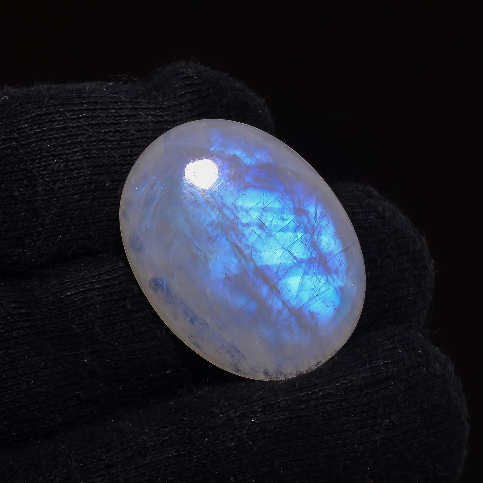 Moonstone Crystal Cabochon Gemstone June Birthstone Jewelry Etsy