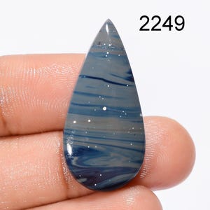 Natural Sieber Agate Gemstone Cabochons, Loose Designer Agate Crystal Gemstone, Blue Sieber Agate Gemstone For Pendent Jewelry making supply