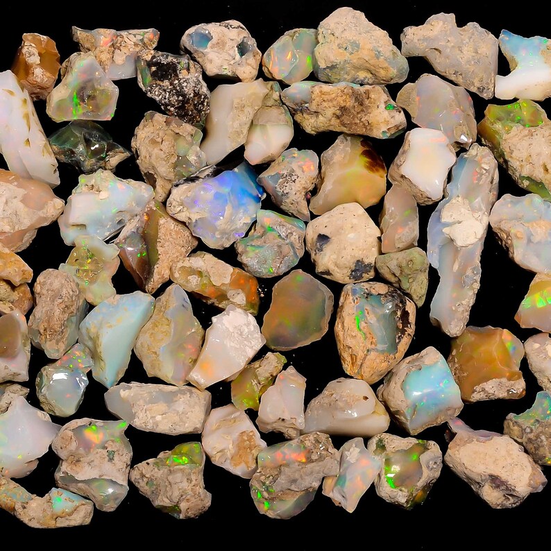 100% Natural 30 Carats Raw Opal Real Gemstone Crystals - Etsy