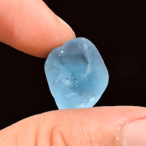 Natural Blue Topaz Raw Gemstone, Sky Blue Topaz Rough Crystal, For Jewelry Making Supply, Christmas Gift, Healing Blue Topaz As Seen Picture