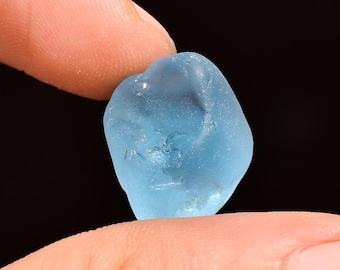Natural Blue Topaz Raw Gemstone, Sky Blue Topaz Rough Crystal, For Jewelry Making Supply, Christmas Gift, Healing Blue Topaz As Seen Picture