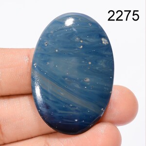 Natural Sieber Agate Gemstone Cabochons, Loose Designer Agate Crystal Gemstone, Blue Sieber Agate Gemstone For Pendent Jewelry making supply