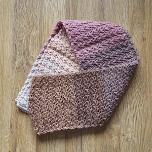 Warm Ombre Winter Scarf / Crochet Scarf